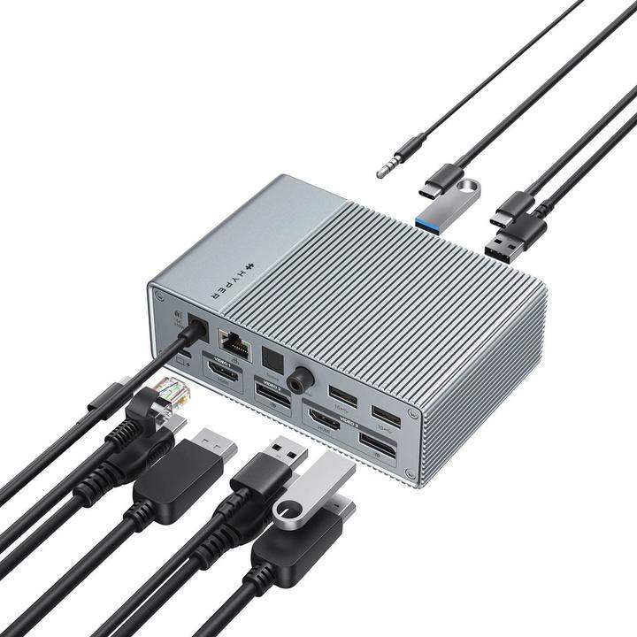 Actual product image Hyper GEN2 15-in-1 USB-C docking station (USB-C)
