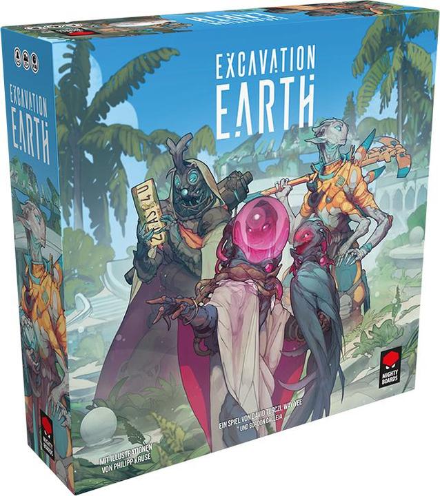 Produktbild Mighty Boards MIBD0002 - Excavation Earth, Brettspiel, 1-4 Spieler, ab 14 Jahren (DE-Ausgabe) (Deutsch)