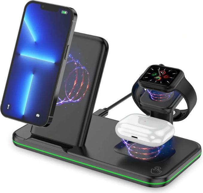 Produktbild Hermex 3-in-1 Ladestation für Smartphone Smartwatch Kopfhörer Dockingstation (15 W)