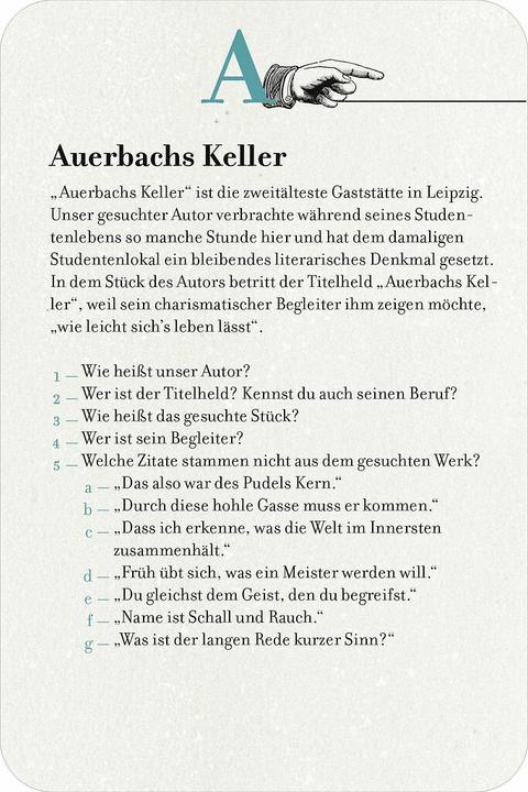 Produktbild MOS55034 - Das grosse Literaturquiz von A bis Z, für 2 oder mehr Spieler, ab 12 Jahren (DE-Ausgabe) (Deutsch)