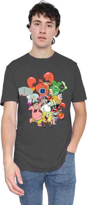 Immagine prodotto Spongebob Squarepants The Whole Gang Maglietta Adulto Unisex (M)