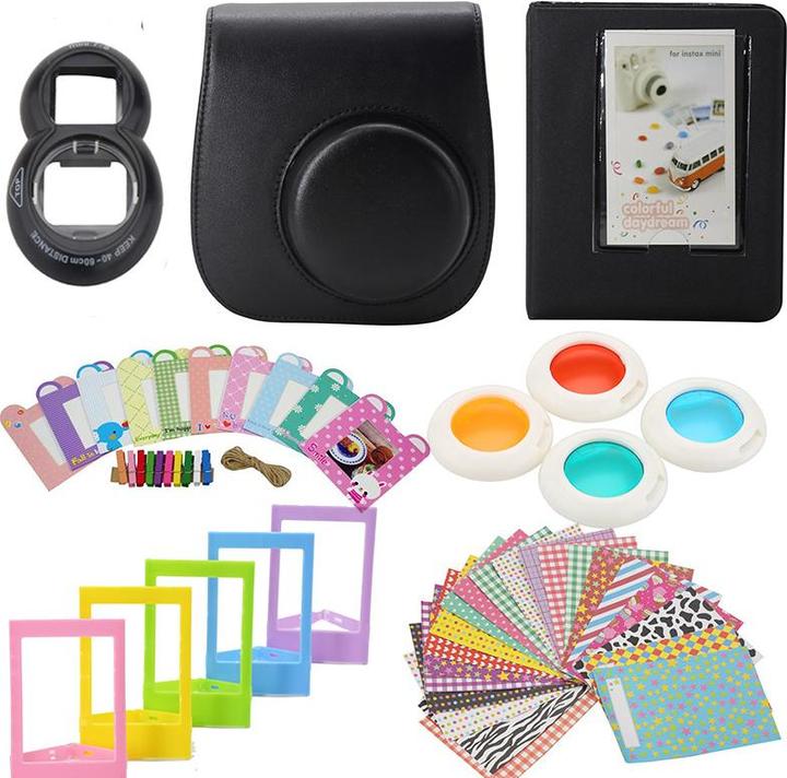 Immagine prodotto JTI Set di accessori per Fujifilm Instax Mini 8/9 - Nero (Borsa per accessori per fotocamere)