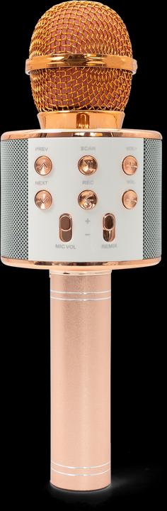 Produktbild Esmée Karaoke-Mikrofon mit Bluetooth, AUX & Lautsprecher – Roségold (iOS/Android)
