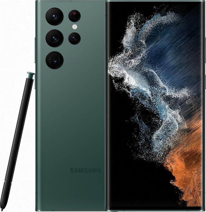 Actual product image Samsung Galaxy S22 Ultra (Snapdragon) (512 GB, Green, 6.80", Dual SIM, 108 Mpx, 5G)
