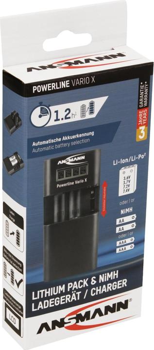 Image du produit Ansmann Powerline Vario X (1 pcs, AA, AAA, Chargeurs sans batterie)