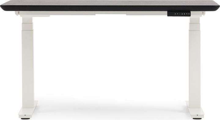 Actual product image Oakywood Standing Desk wooden table with height adjustment - solid wood - Black / 140x70 / White -