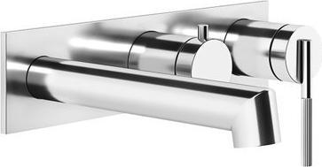 Image du produit Gessi Ensemble prêt-à-monter Ingranaggio, plaque carrée pour mitigeur monocommande encastré, bai