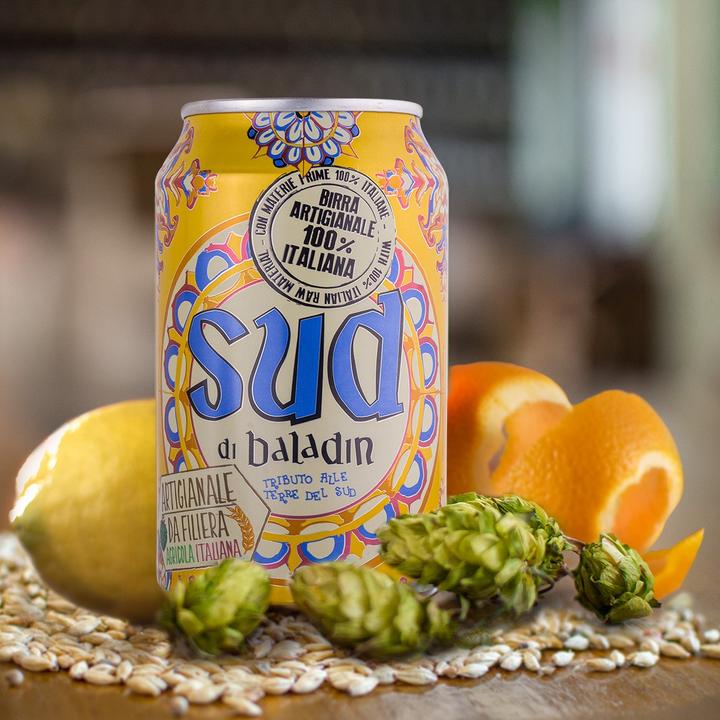 Actual product image Baladin Birra SUD Wit can box / (24 x 33 cl)