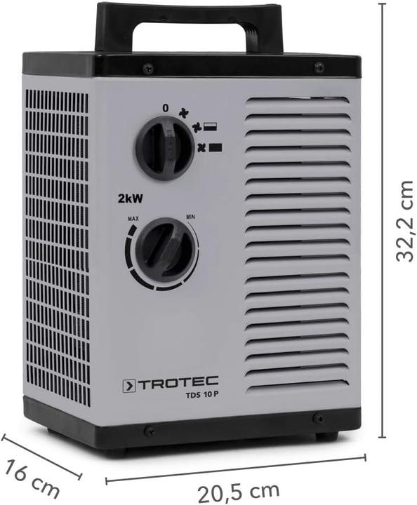 Produktbild Trotec Elektrinis šildytuvas TDS 10 P 13-00163 (2000 W)