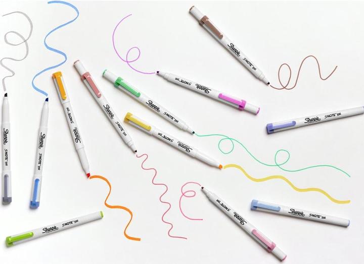 Actual product image Sharpie Highlighter S-Note DUO wedge and bullet tip 16 pcs. blister (Multicoloured, 3.50 mm, 16 x)