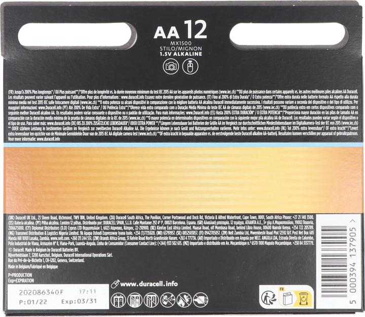 Actual product image Duracell Optimum (12 pcs., AA)