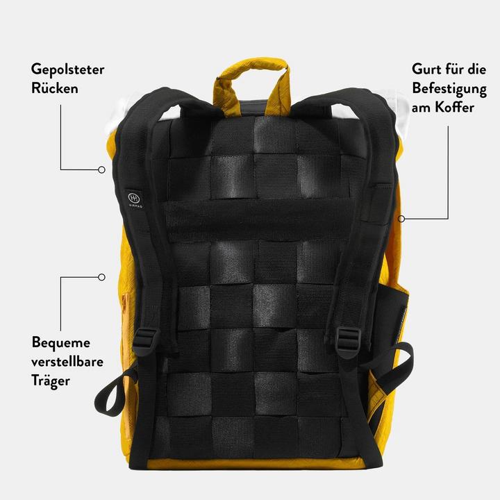 Airpaq White Rolltop yellow (21 l)