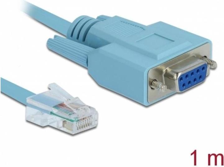 Produktbild Delock RS-232 zu RJ-45 Konsolenkabel (1 m, Flachbandkabel)
