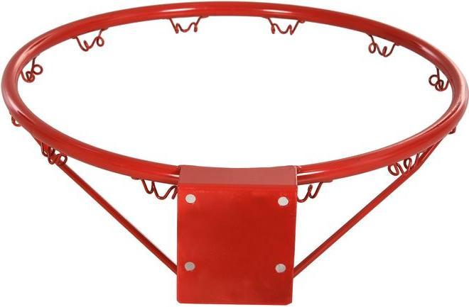 Immagine prodotto Swisshandel24 Rete da basket Canestro con rete, tubolare in acciaio + nylon, rosso + blu + bianco, ø46 cm