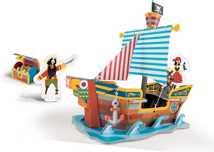 Immagine prodotto Clementoni Educazione - Costruire e giocare con la barca dei pirati