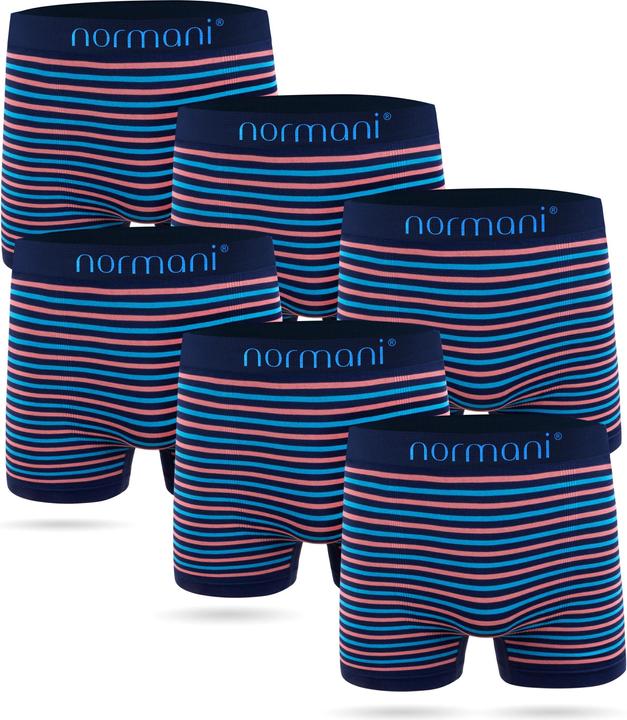 Actual product image Normani 6 Piece Microfibre Nylon Men's Boxer Trunks (S/M, pack of 6)