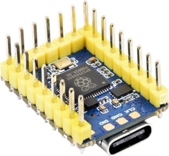Actual product image WaveShare RP2350-Zero Mini Raspberry Pi Pico basierter MCU mit Headers
