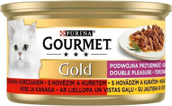 Image du produit Purina Gold - Mix boeuf et poulet 85g (Adulte, 1 pcs, 85 g)