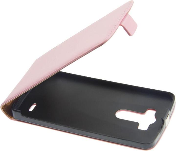 Produktbild OEM Slim Leather Flip Case LG G3 D855 - Pink (LG G3)