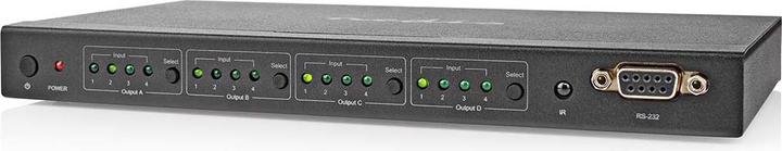 Image du produit Nedis Commutateur matriciel HDMI ™ | 4x port(s) 4 ports | Alimentation DC / 1x RS232 / 4x HDMI™ Input |
