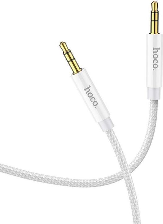 Hoco 1M Dual 3.5mm AUX Audio Kabel Silber (1 m)