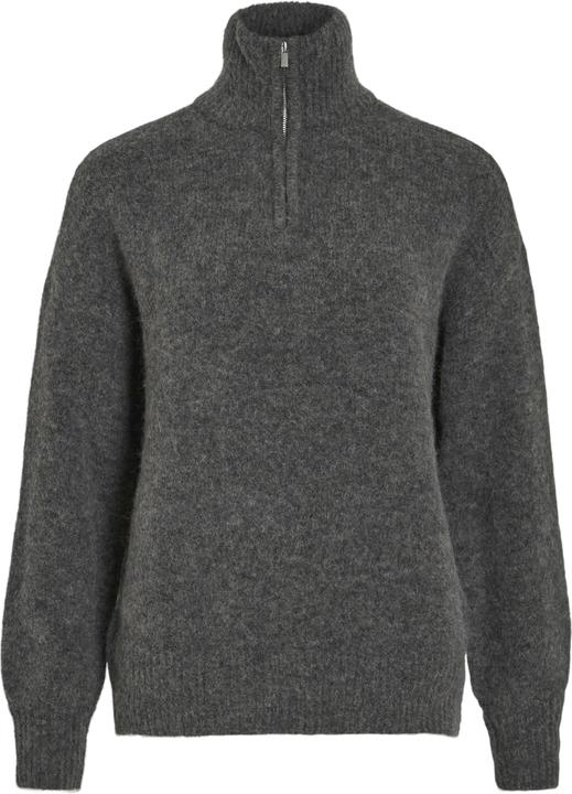 Vila Zip-up Rollkragen Strickpullover