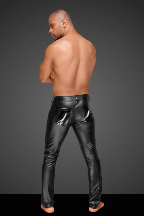 Immagine prodotto Noir Handmade Pantaloni Wetlook con pieghe in PVC (M)