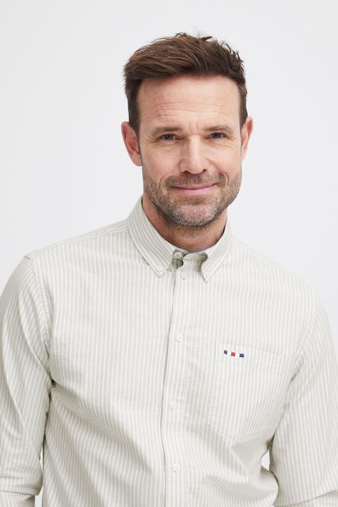 Actual product image FQ1924 FQSteven stripe oxford LS shirt 21900612 (L)