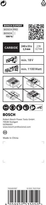 Productafbeelding Bosch Professional Zubehör Expert Holle Baksteen S 1543 HM reciprozaagblad, 3 stuks