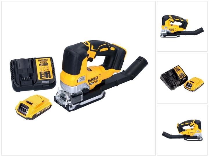 Immagine prodotto DeWalt DCS 334 D1 Seghetto alternativo a pendolo a batteria 18 V Brushless + 1x batteria 2.0 Ah +