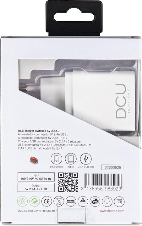 Produktbild DCU Tecnologic POWER SUPPLY 1 X USB 5V 2.4A (5 W)