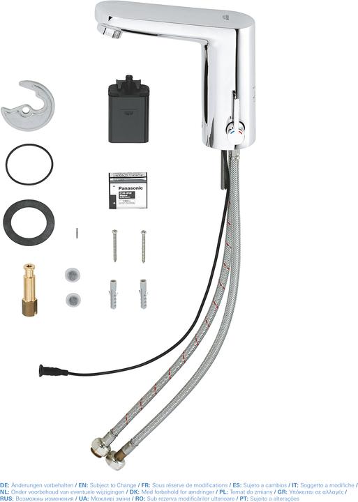 Actual product image Grohe Eurosmart CE infrared washbasin faucet with temperature regulation