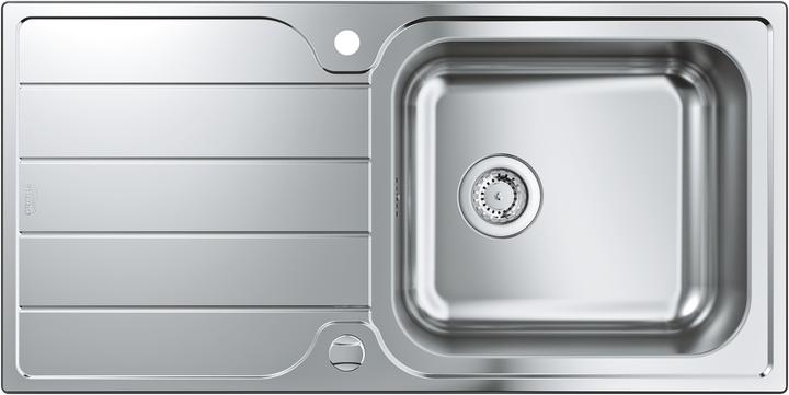 Immagine prodotto Grohe Lavello in acciaio inox K500 con sgocciolatoio (Lavandino montato in alto, 50 cm, 100 cm)