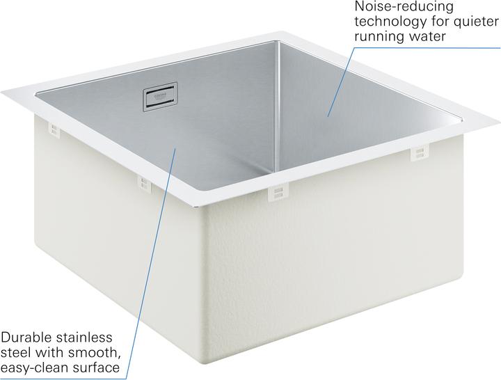 Produktbild Grohe K700 Edelstahlspüle (Unterbauspüle, 46.40 cm, 46.40 cm)