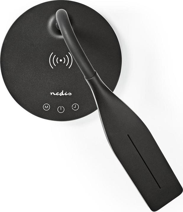 Actual product image Nedis LED lamp with wireless charger | DimmSwitch | LED / Qi | 10 W | with dimming | Cold white / (350 lm)