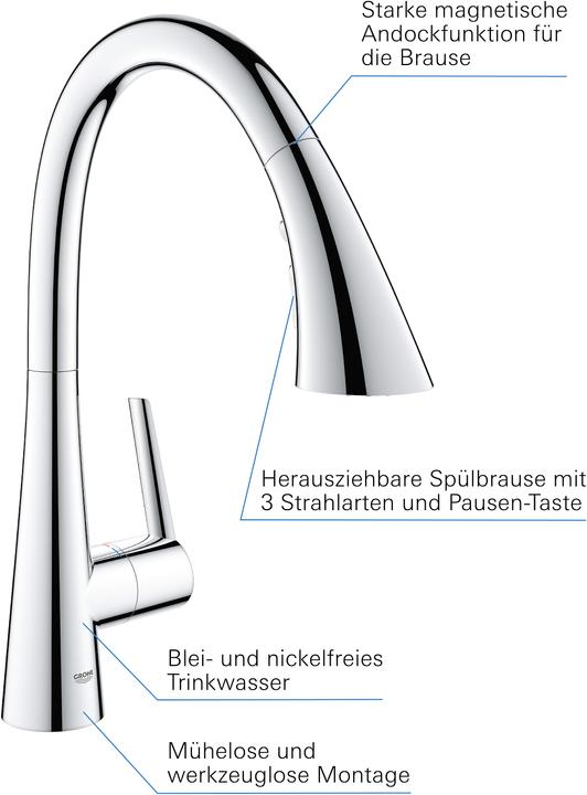 Image du produit Grohe Zedra Mitigeur monocommande pour évier