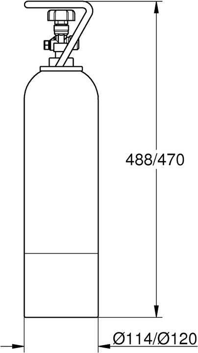 Image du produit Grohe Blue Starterset bouteille de CO2, 2 KG