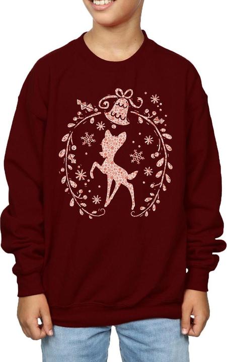 Actual product image Disney Boys Bambi Christmas Wreath Sweatshirt (152, 158)