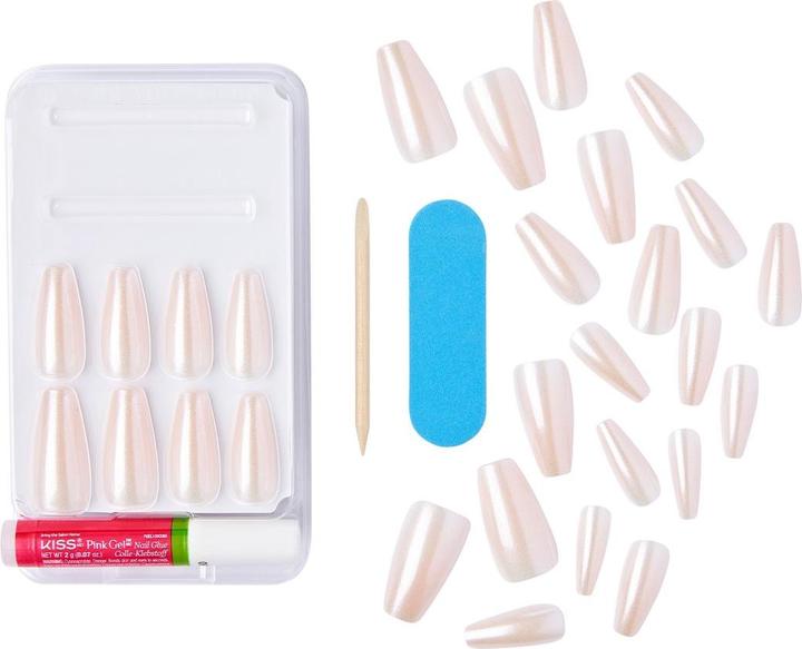 Image du produit KISS Nails - Ks Gel Sculpted Nails - Hold Me Closer (Ongles artificiels, Blanc cassé)
