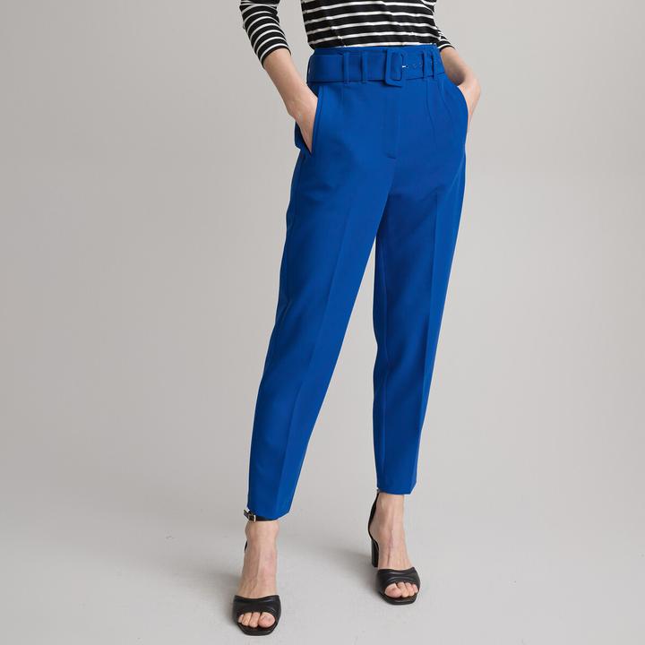 Produktbild La Redoute Collections Röhrenhose mit Gürtel (42)