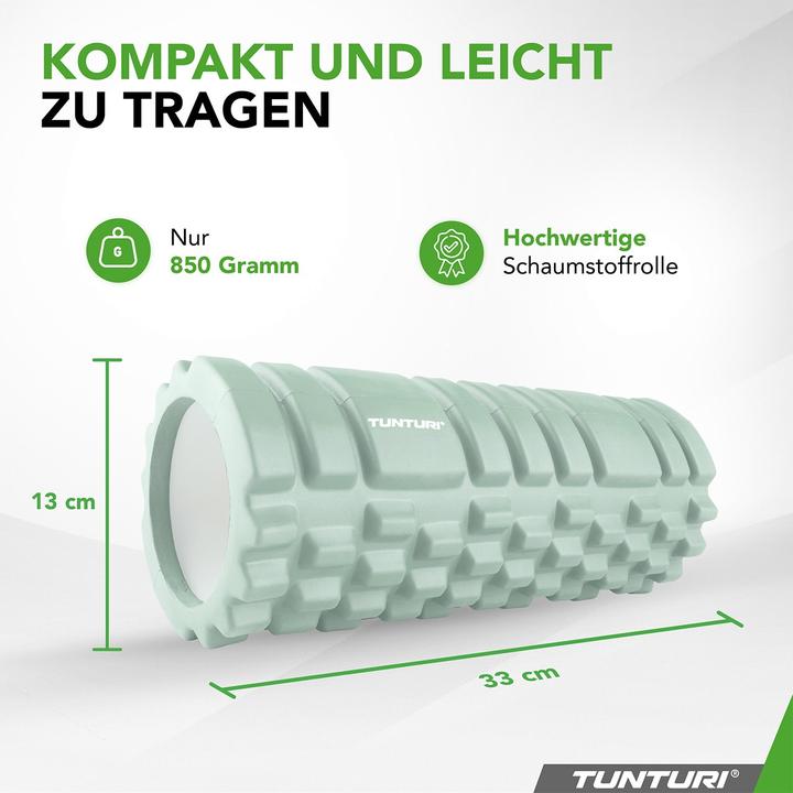 Actual product image Tunturi Yoga Massage Roller 33 cm Mint Green