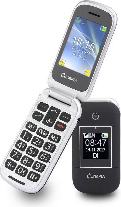 Actual product image Olympia Mobile phone Janus black with extra-large keys (2.40", 2G)
