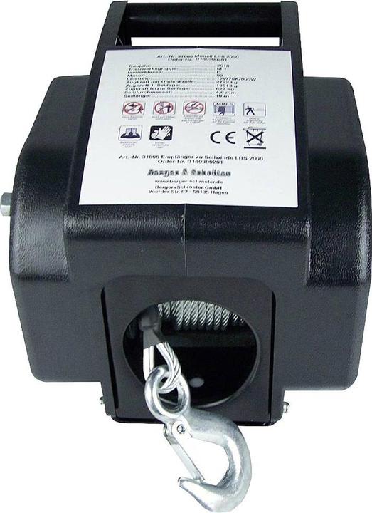 Image du produit Berger & Schröter Treuil à câble lb2000 boat Force de traction (debout)=622kg Force de traction (roulant)=1361kg