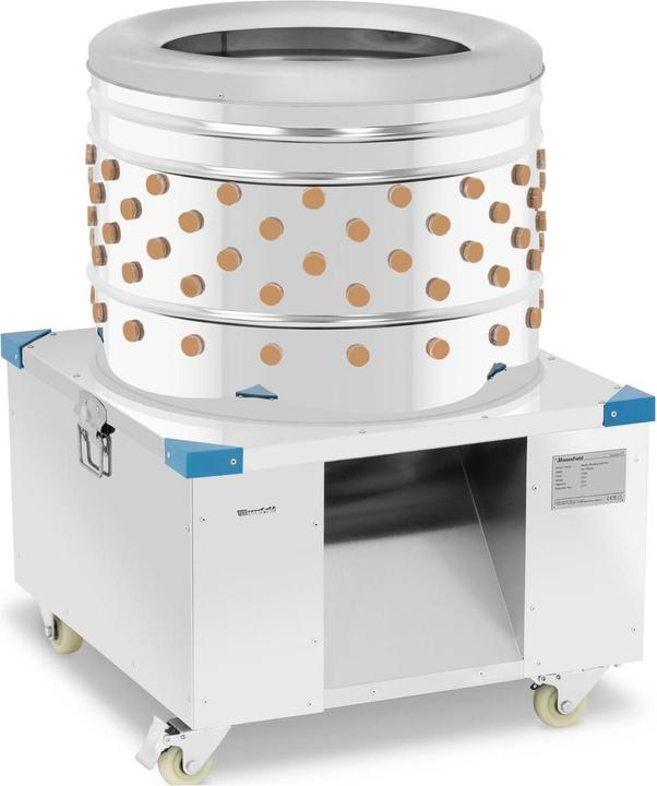 Produktbild Wiesenfield Rupfmaschine Hühner Geflügelrupfmaschine 1.500 W Enten Wachteln Gänse 540 kg/h