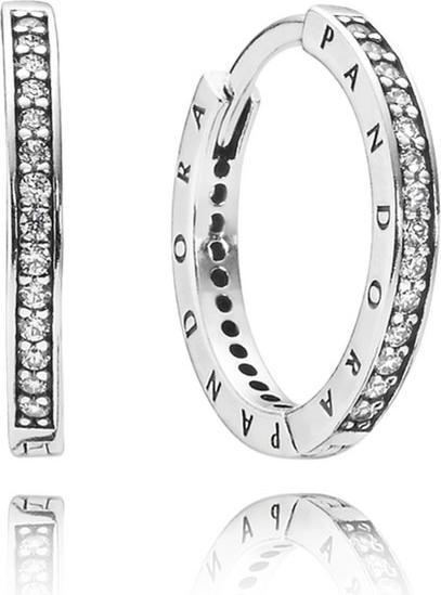 Produktbild Pandora Kreolen Logo (Silber)
