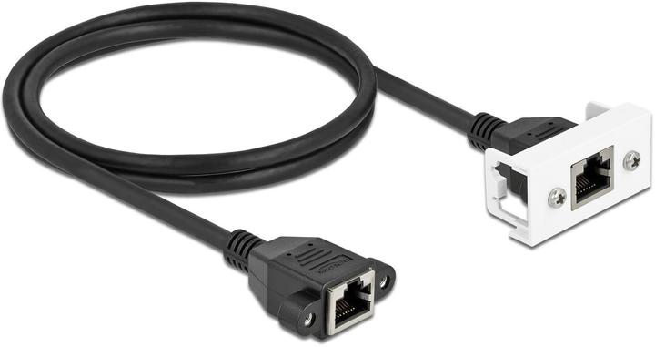 Immagine prodotto Delock Cavo di prolunga di rete per Easy 45 modulo S/FTP da jack RJ45 a jack RJ45 Cat.6A 1 m nero (S/FTP, CAT6a, 1 m)