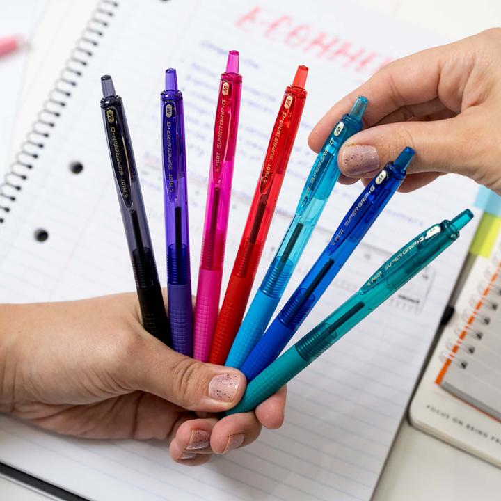 Actual product image Pilot Pack of 12 SuperGrip click pens (Green, 12 x)