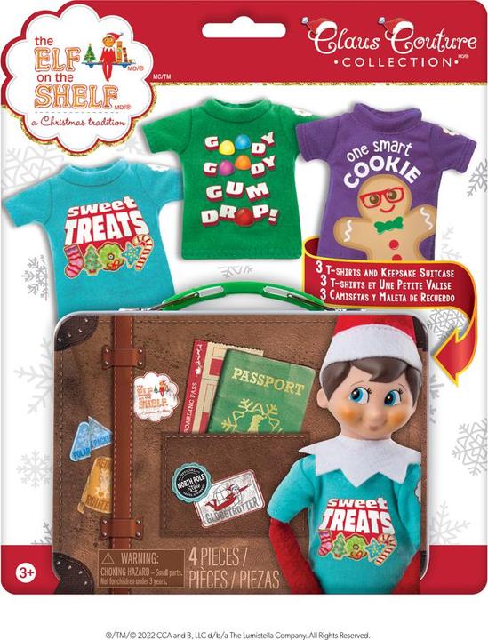 Immagine prodotto Elf on the Shelf The ® Outfit - Candy T-Shirt 3er Set