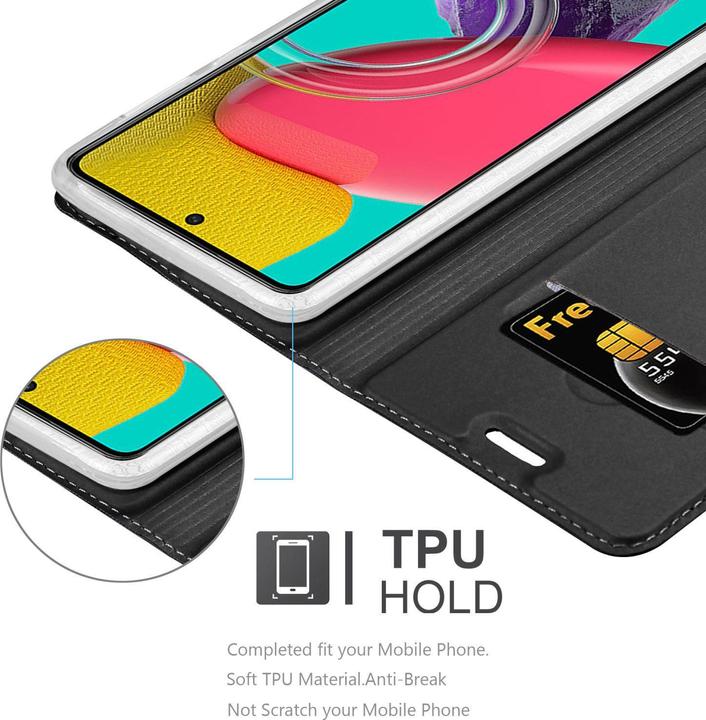 Actual product image Cadorabo Classy Book Case for Samsung Galaxy M53 5G (Samsung Galaxy M53 5G)