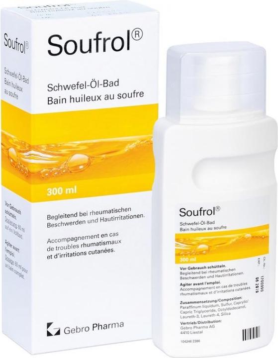 Actual product image Soufrol Sulphur oil bath (300 ml, Bath oil)